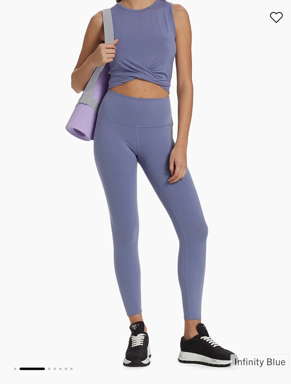 ALO Yoga 7/8 High waist AIRBRUSH Leggings Gymcore Workout XS infinity blue